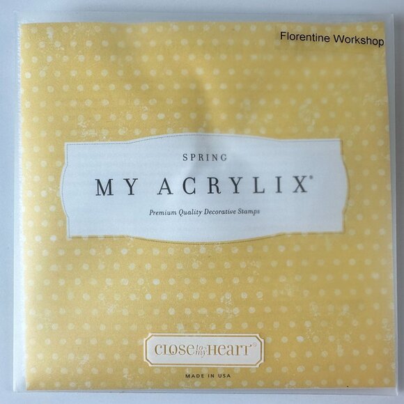 Close To My Heart My Acrylix Spring Florentine Workshop Stamps c1492 - Picture 2 of 2